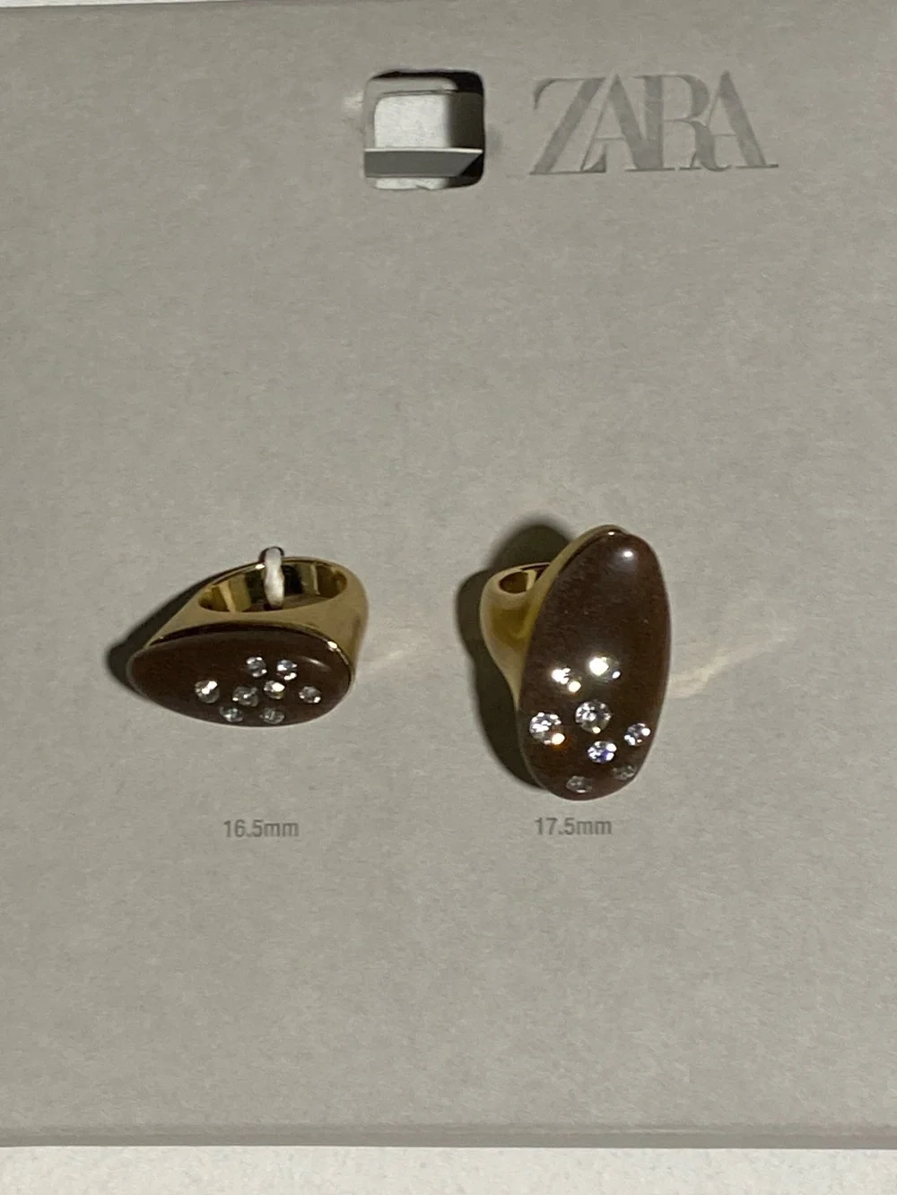Zara Brown Rings - Picture 6 of 7